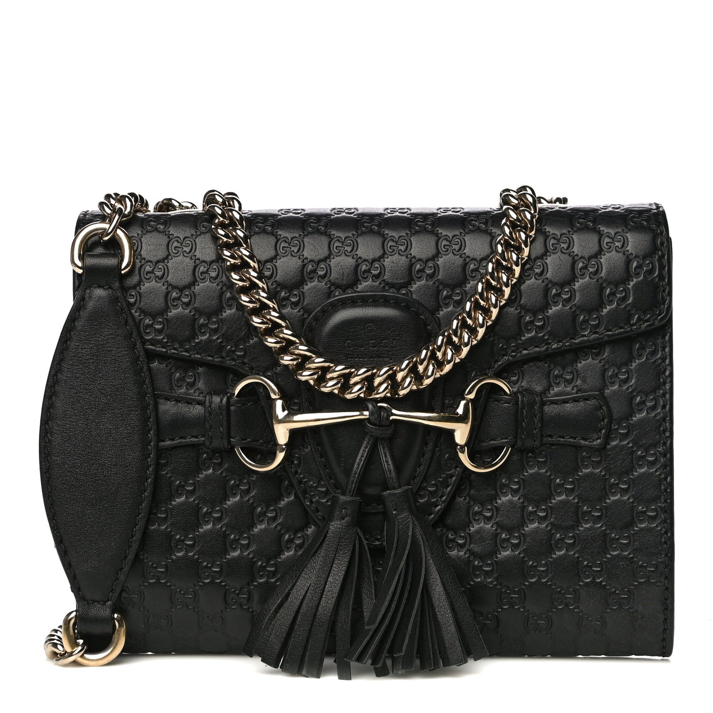 Microguccissima Mini Emily Shoulder Bag Black