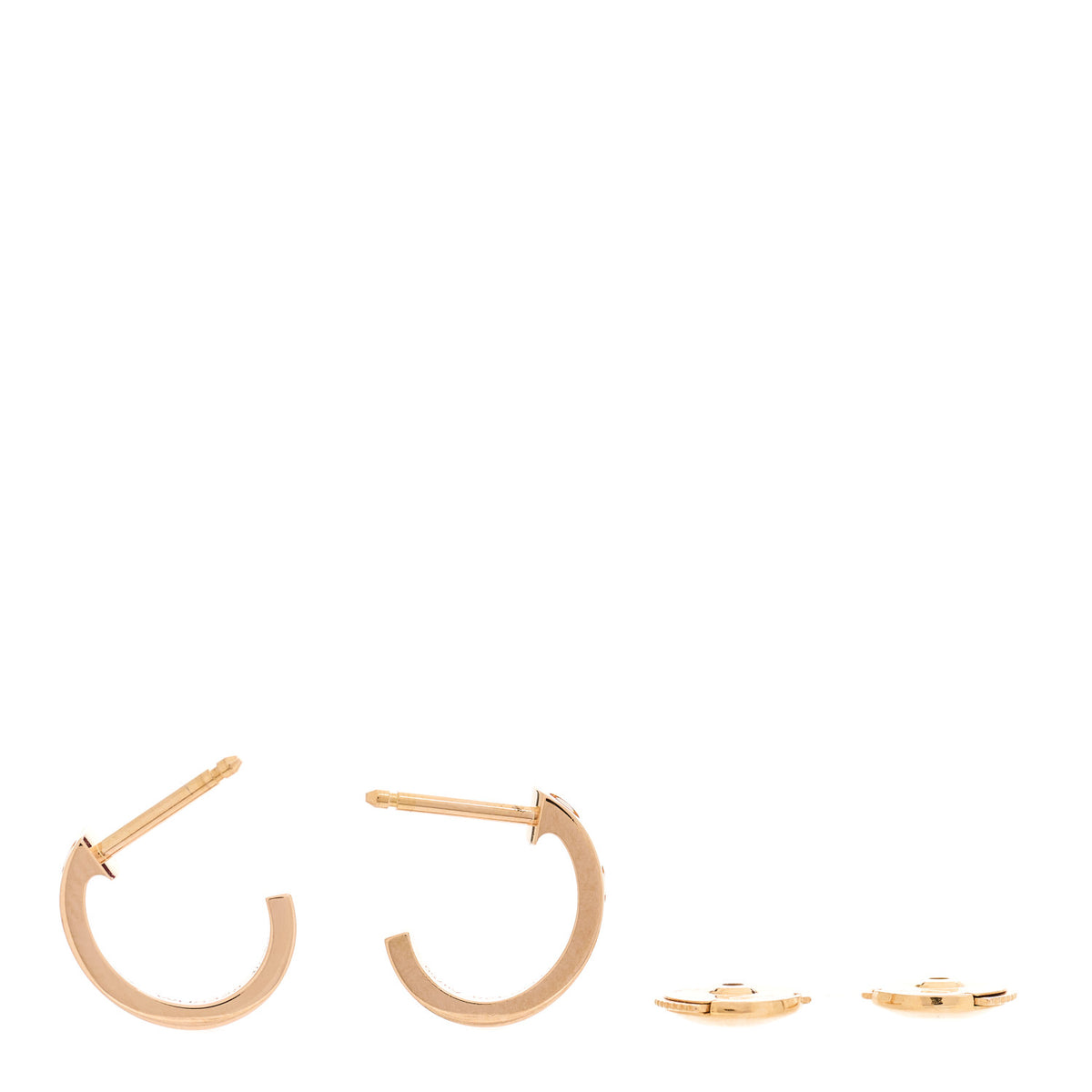 Cartier 18K Pink Gold Small LOVE Hoop Earrings 3 of 6