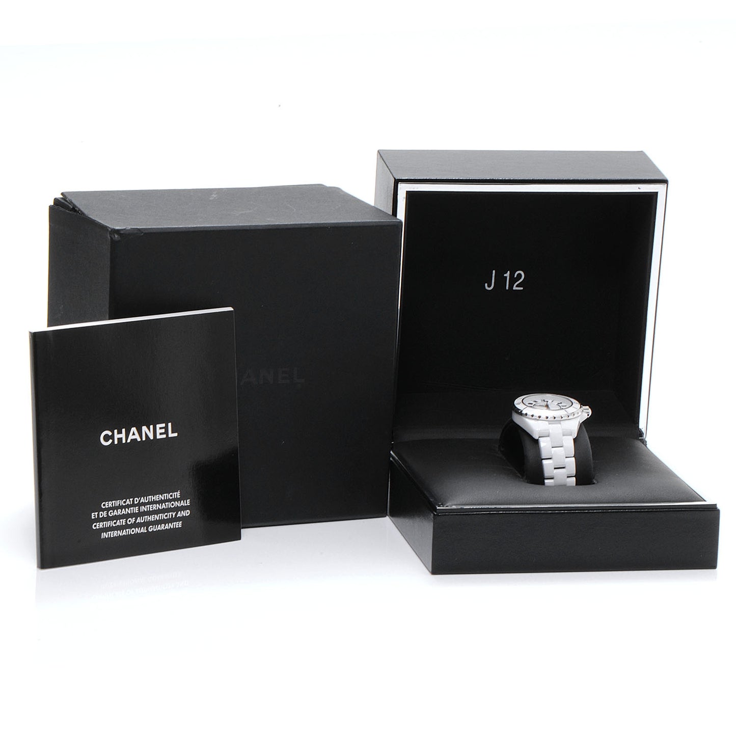 Stainless Steel Ceramic 33mm J12 Quartz Watch White