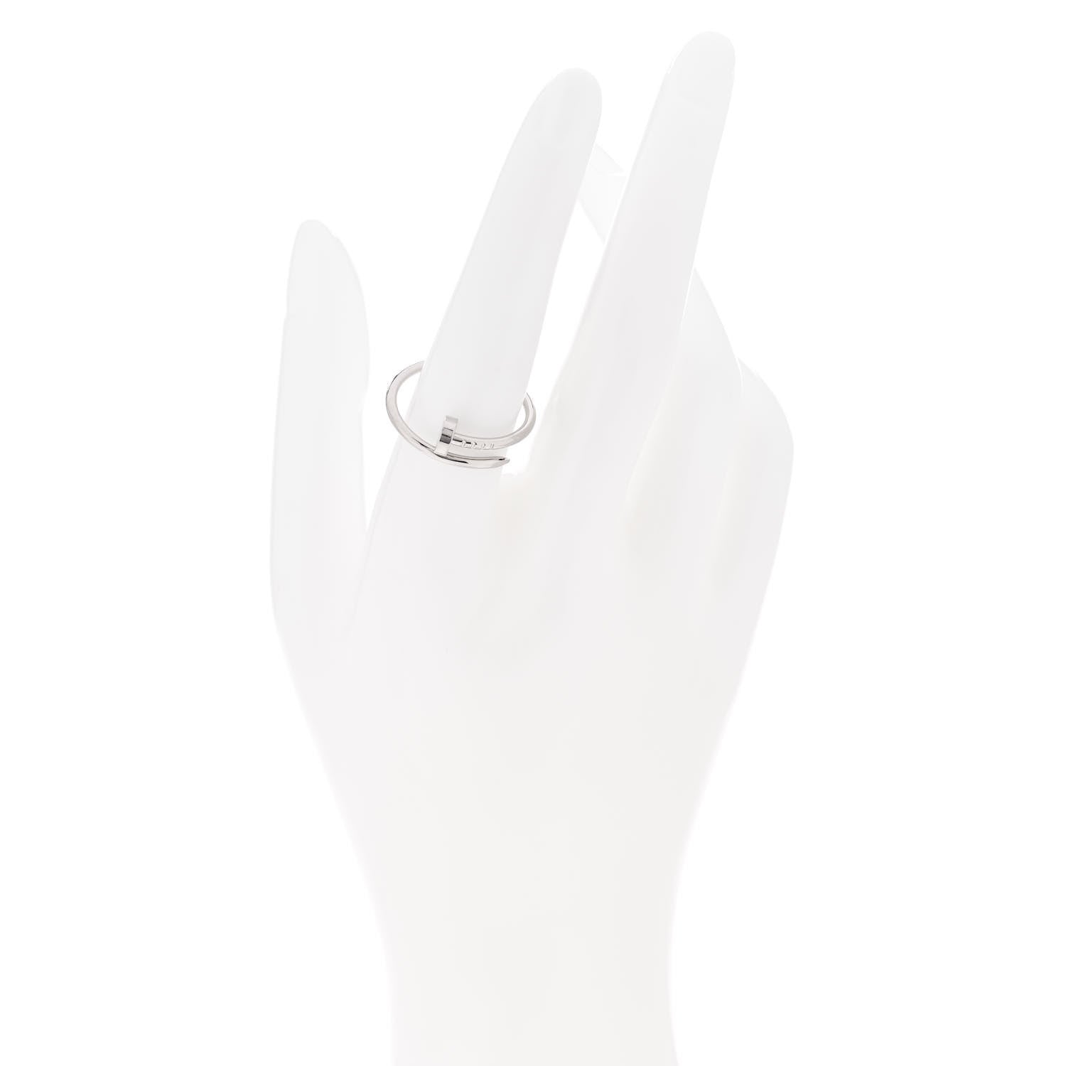 Cartier 18K White Gold Small Juste Un Clou Ring 58 8.25 2 of 6