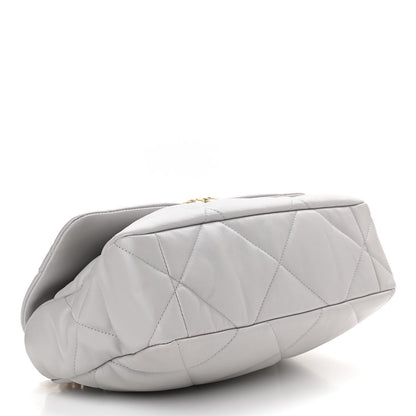 Chanel Lambskin Quilted Large Chanel 19 Flap Grey 4 of 11