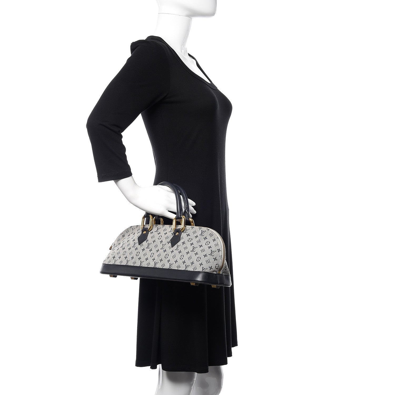 Louis Vuitton Mini Monogram Alma Long Blue 2 of 9