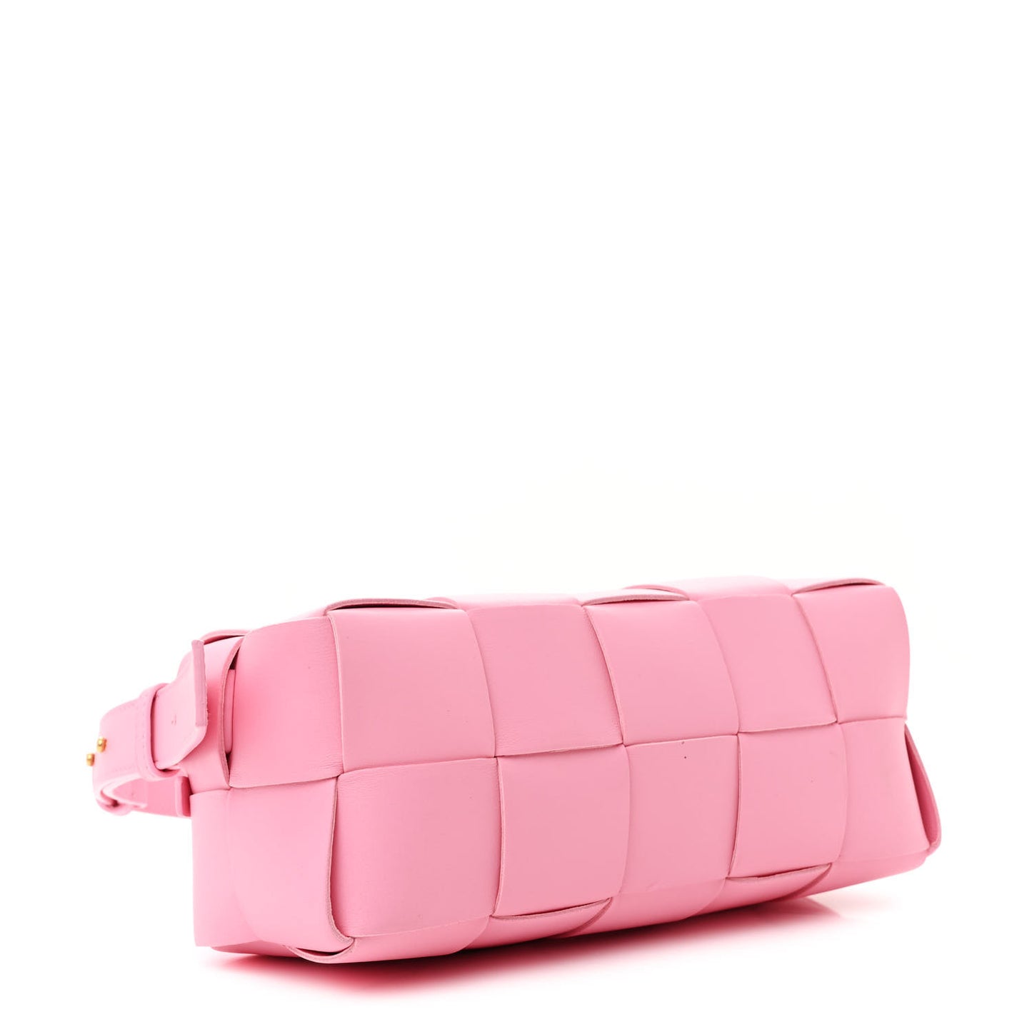 Lambskin Maxi Intrecciato Small Brick Cassette Bag Pink Ribbon