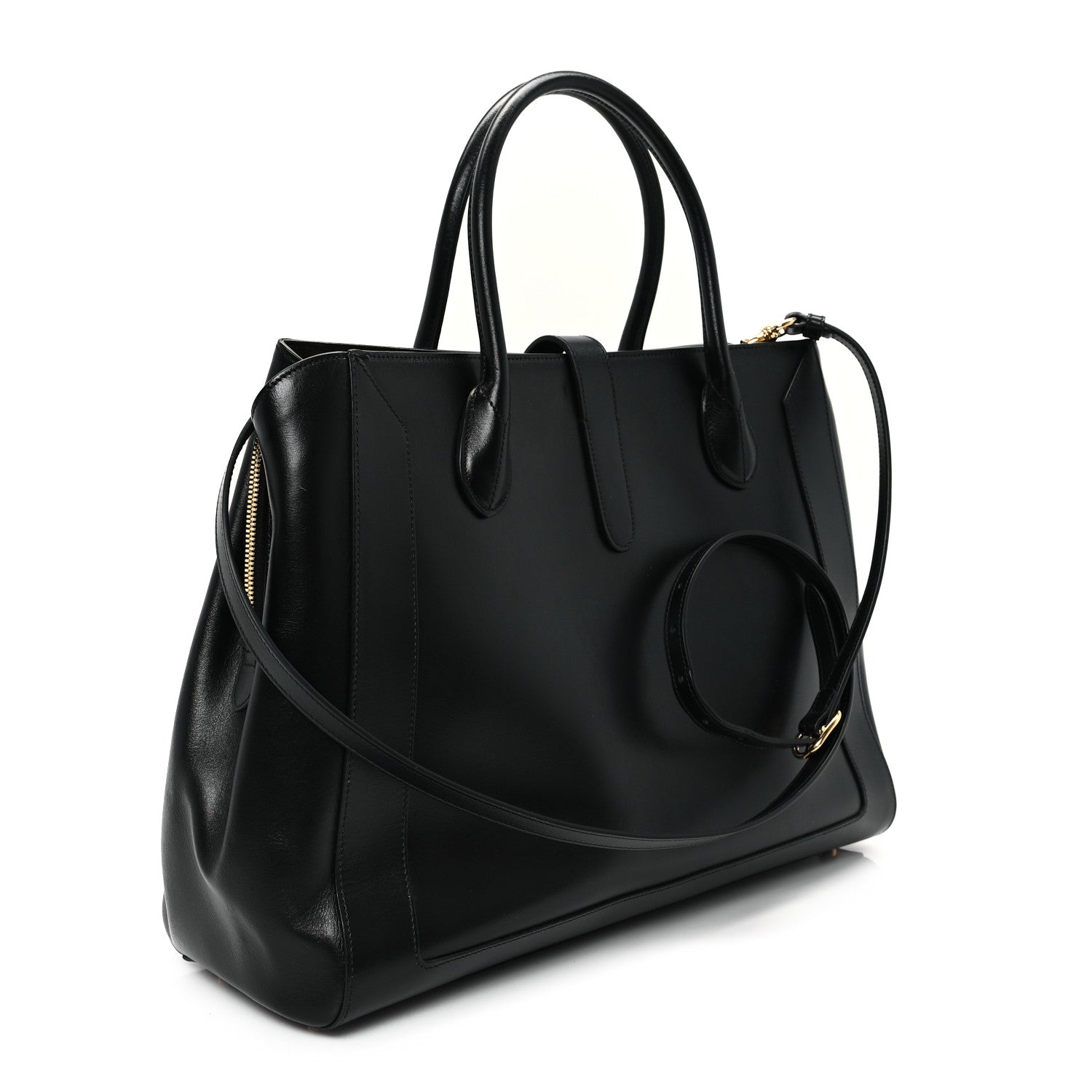 Gucci Boarded Plutone Calfskin Large Jackie 1961 Tote Black 3 of 12