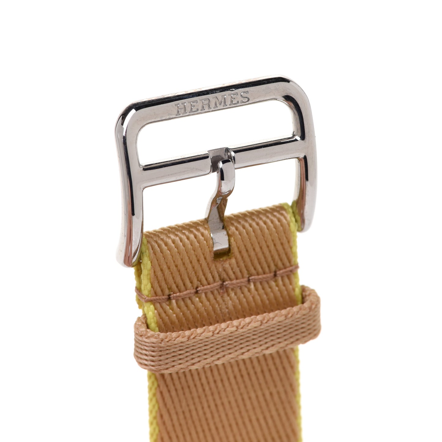 Nylon Weave 41mm H Vibration Jumping Watch Single Tour Band Kraft Lime