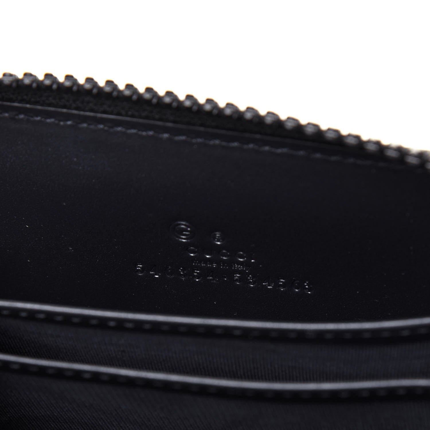 Gucci GG Supreme Monogram Blooms Zip Around Card Case Wallet Beige Blue Navy 6 of 9