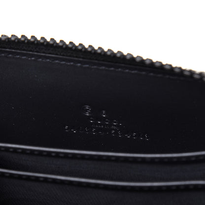 Gucci GG Supreme Monogram Blooms Zip Around Card Case Wallet Beige Blue Navy 6 of 9