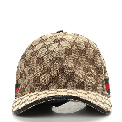 Gucci Monogram Web Baseball Hat XL Beige Cocoa 2 of 8