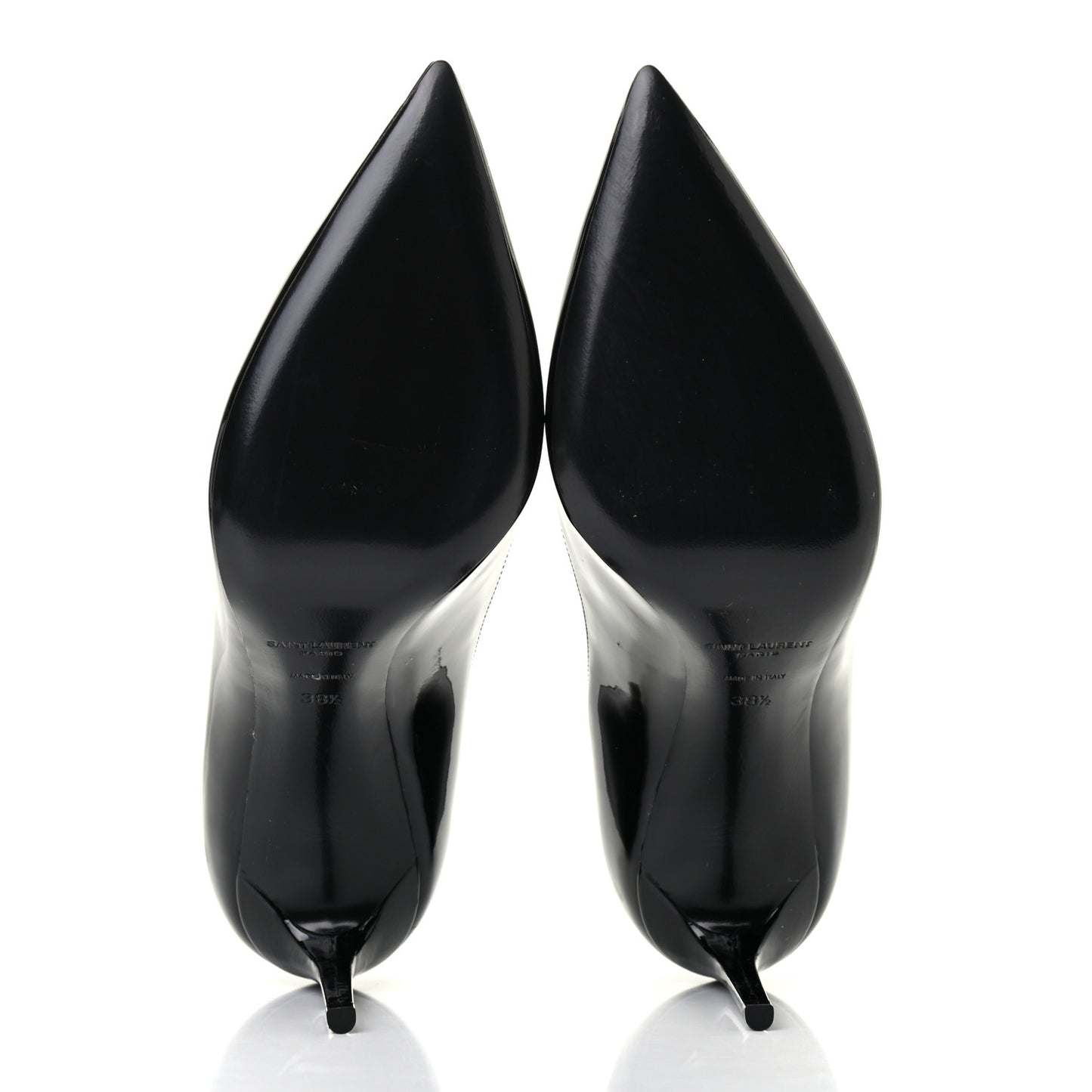 Patent Calfskin Zoe 85 Pumps 38.5 Black