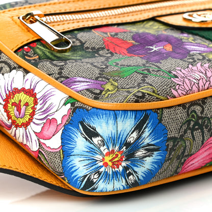 Gucci GG Supreme Monogram Flora Medium Ophidia Belt Bag Beige Multicolor Crop 10 of 11