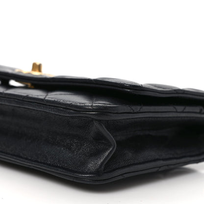 Chanel Lambskin Quilted Pearl Crush Wallet On Chain WOC Black 10 of 14