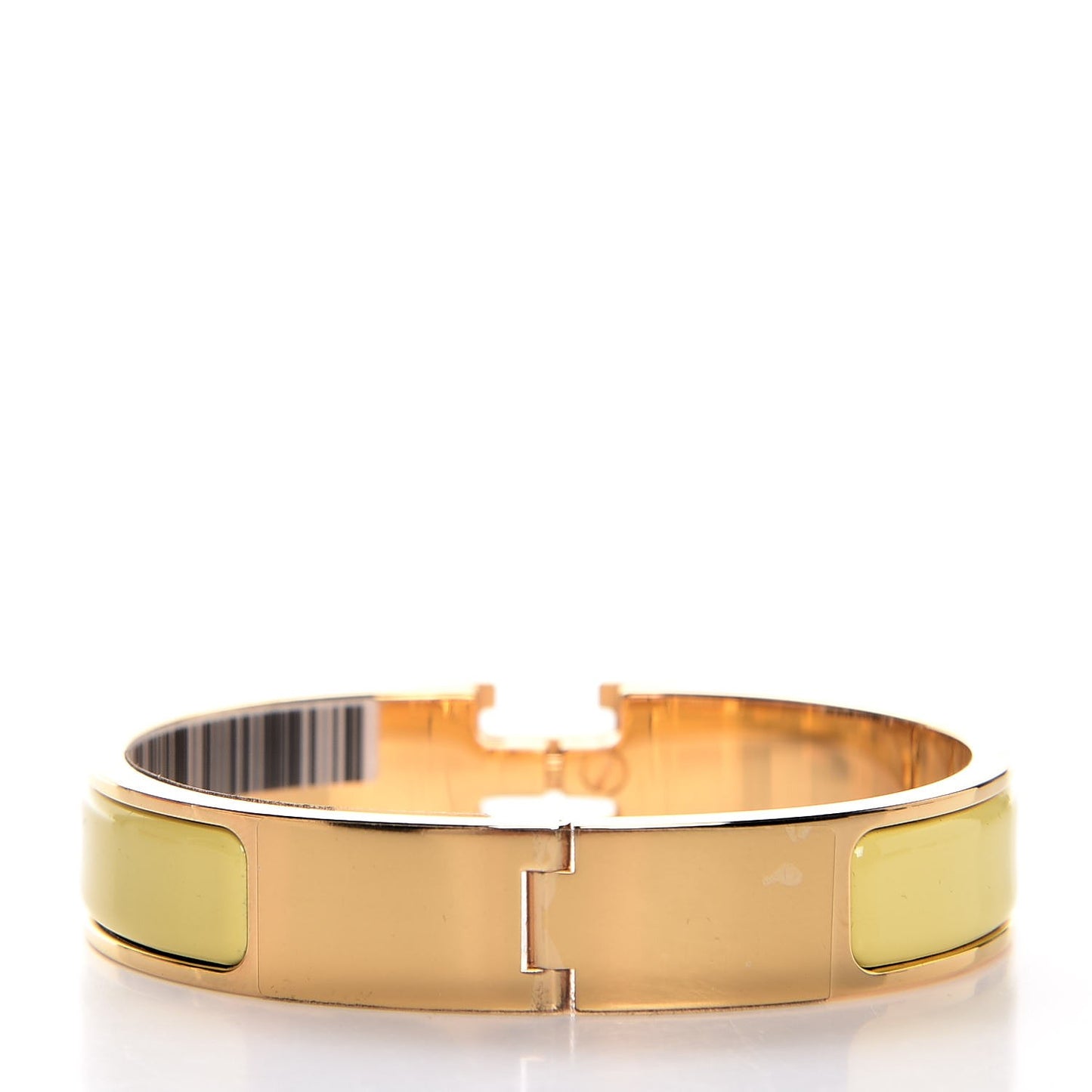 Enamel Narrow Clic Clac H Bracelet PM Jaune D'Or