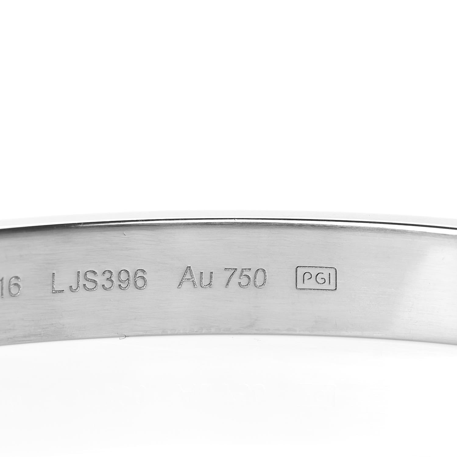 Cartier 18K White Gold LOVE Bracelet 16 6 of 7