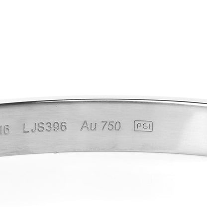 Cartier 18K White Gold LOVE Bracelet 16 6 of 7