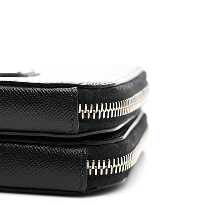 Prada Saffiano Mini Triangle Crossbody Pouch Black 10 of 16