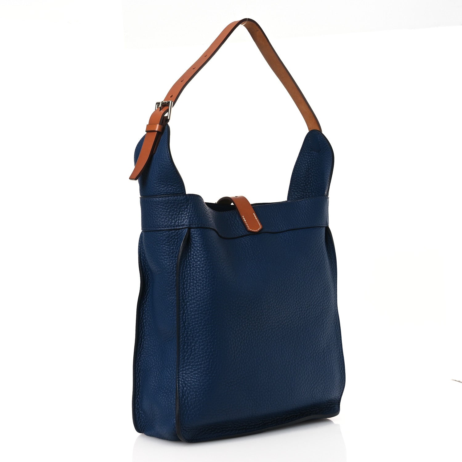 Hermes Taurillon Clemence Marwari PM Bleu Brighton 1859420