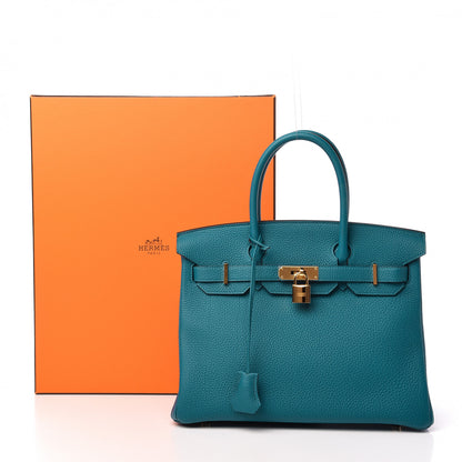 Hermes Togo Birkin 30 Cobalt 11 of 11