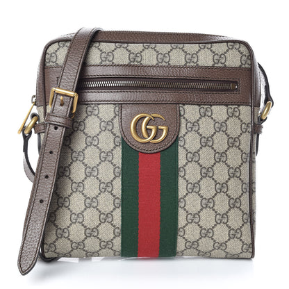 Gucci GG Supreme Monogram Web Small Ophidia Messenger Bag Brown 1 of 9