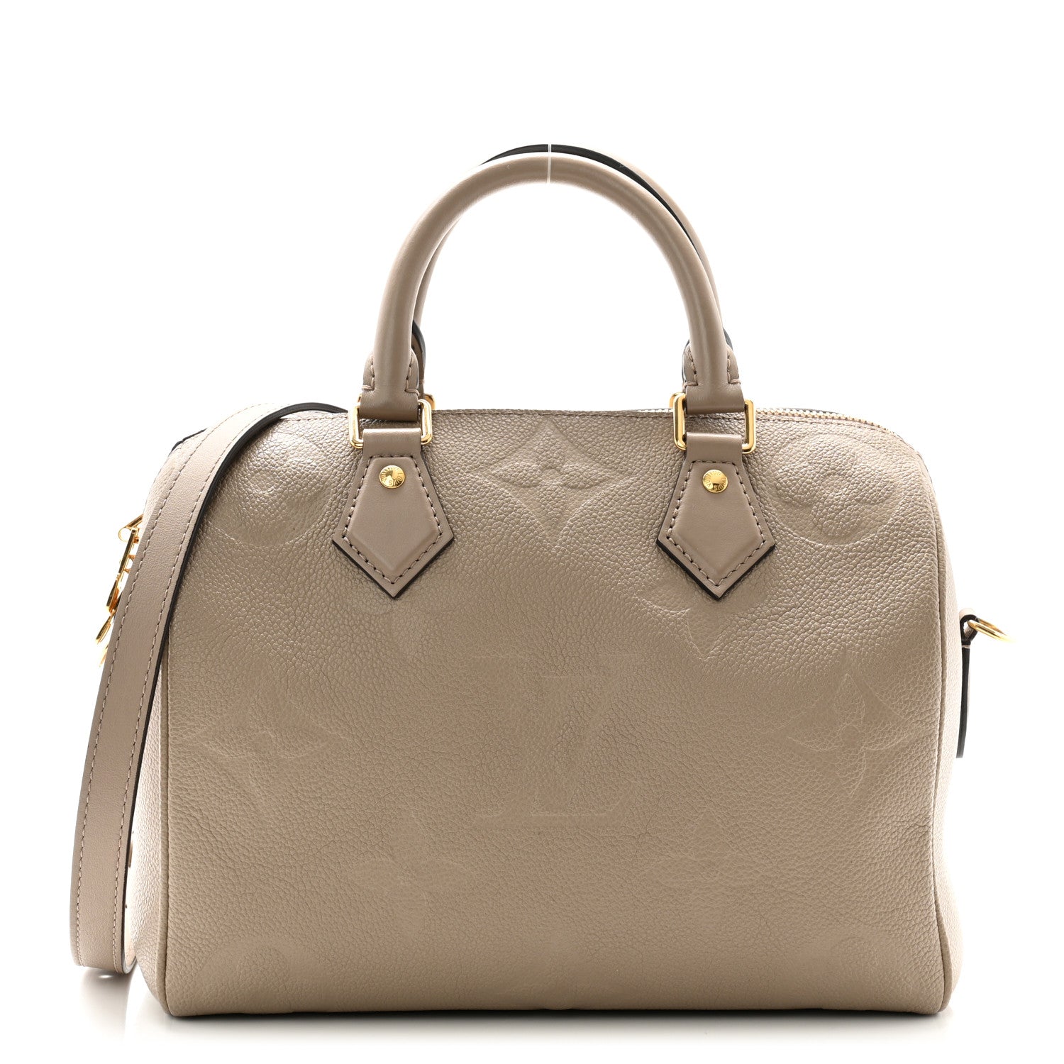Louis Vuitton Empreinte Monogram Giant Speedy Bandouliere 25 Tourterelle 1 of 9