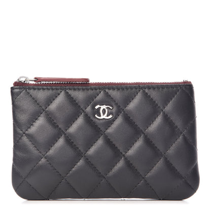 Chanel Lambskin Quilted Small Cosmetic Case Black 1 of 8