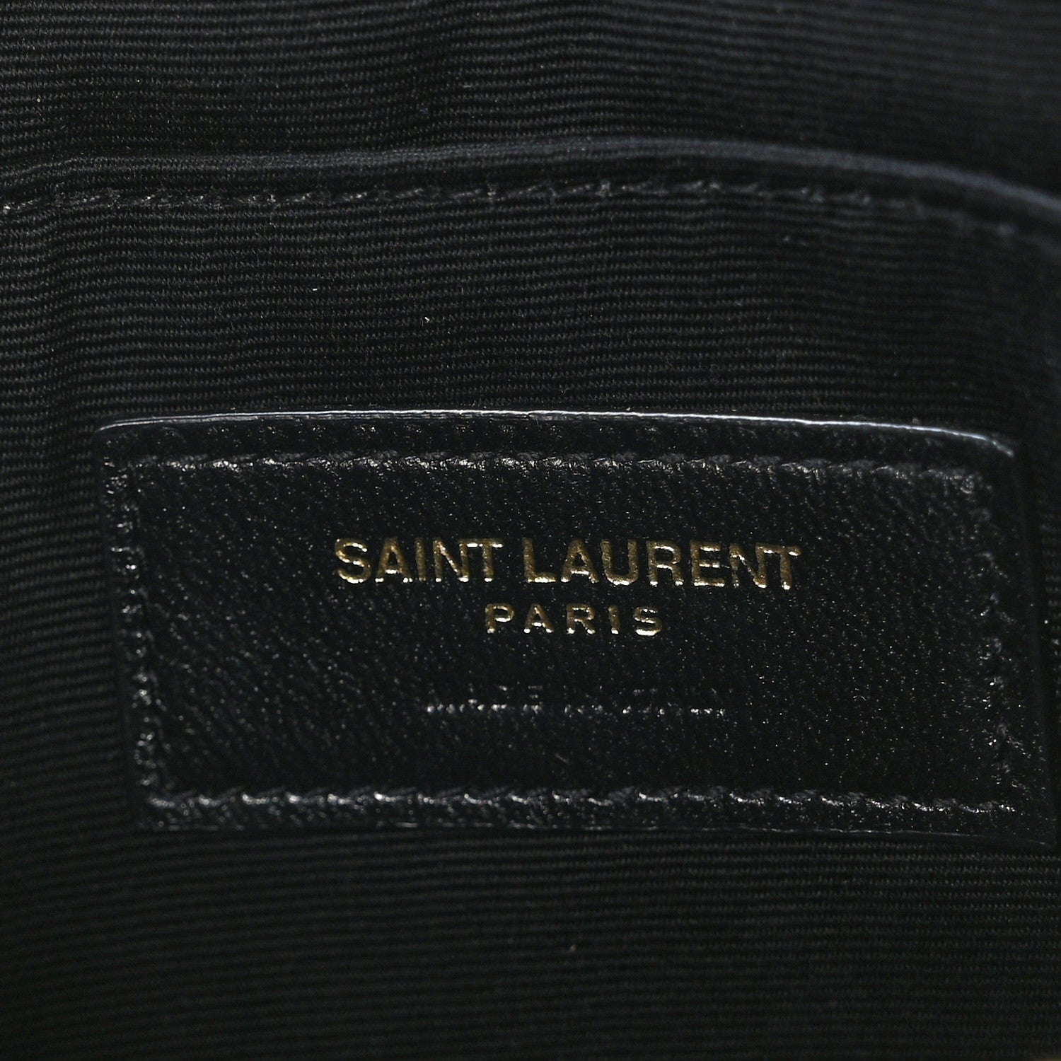 Saint Laurent Calfskin Matelasse Chevron Monogram A5 Wristlet Black 7 of 9
