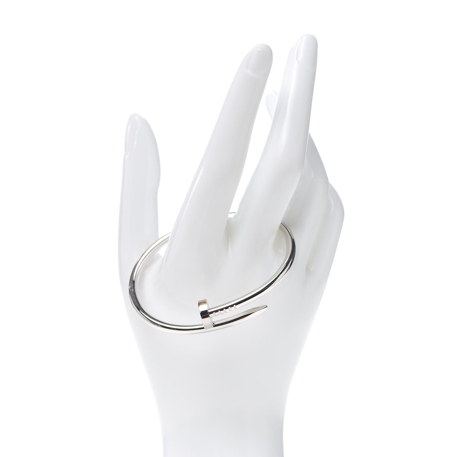 Cartier 18K White Gold Juste Un Clou Bracelet 17 2 of 7
