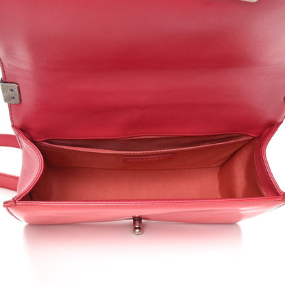 Chanel Patent Quilted Medium Boy Flap Pink 6 of 12