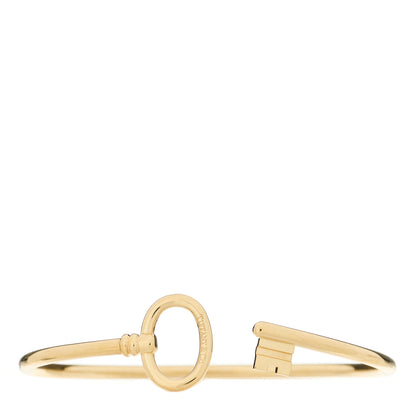 Tiffany 18K Yellow Gold Keys Wire Bracelet 1 of 3