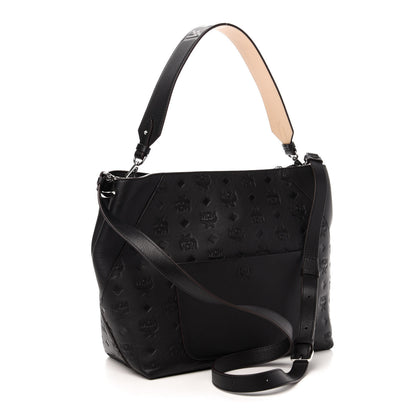MCM Calfskin Ottomar Medium Klara Hobo Black 3 of 10