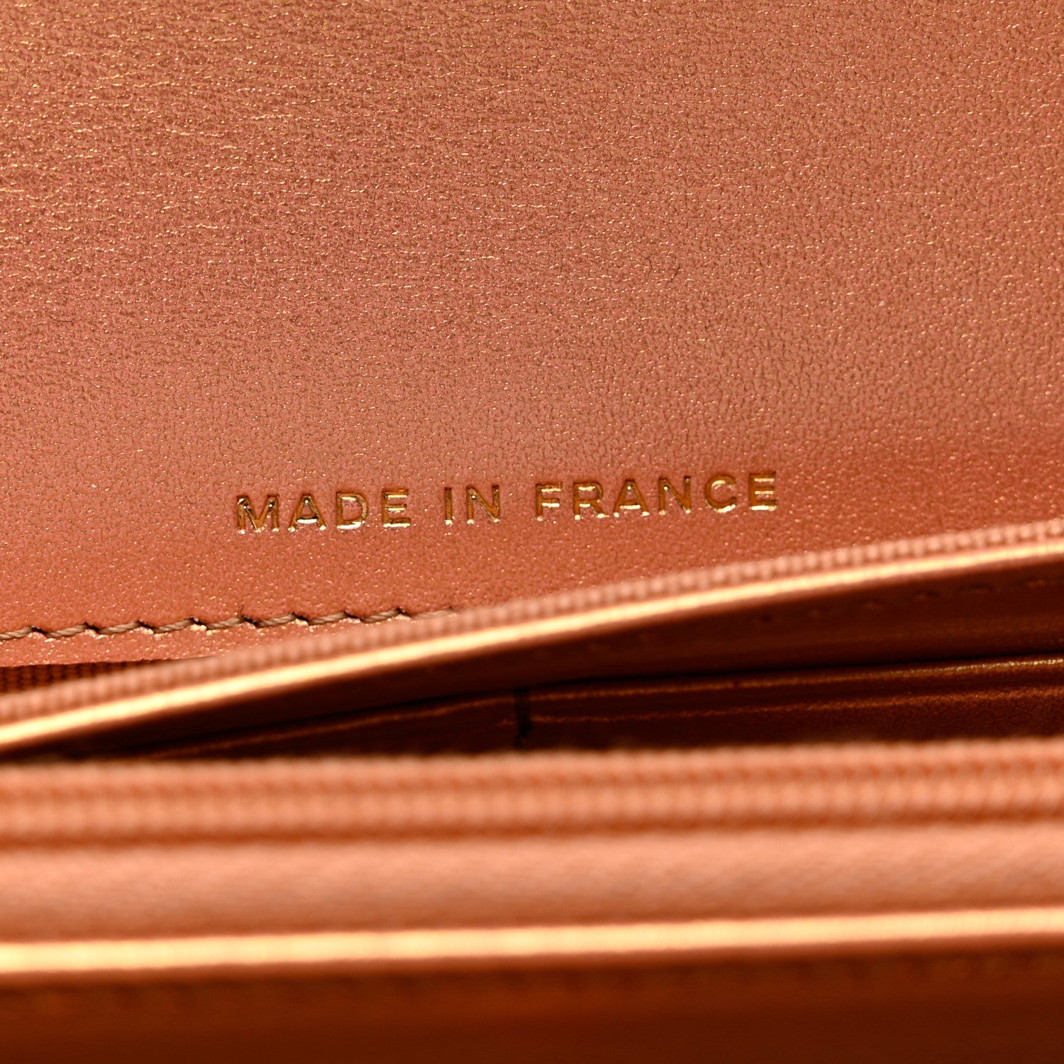 Chanel Metallic Lambskin Quilted Large Gusset Flap Wallet Golden 6 of 7