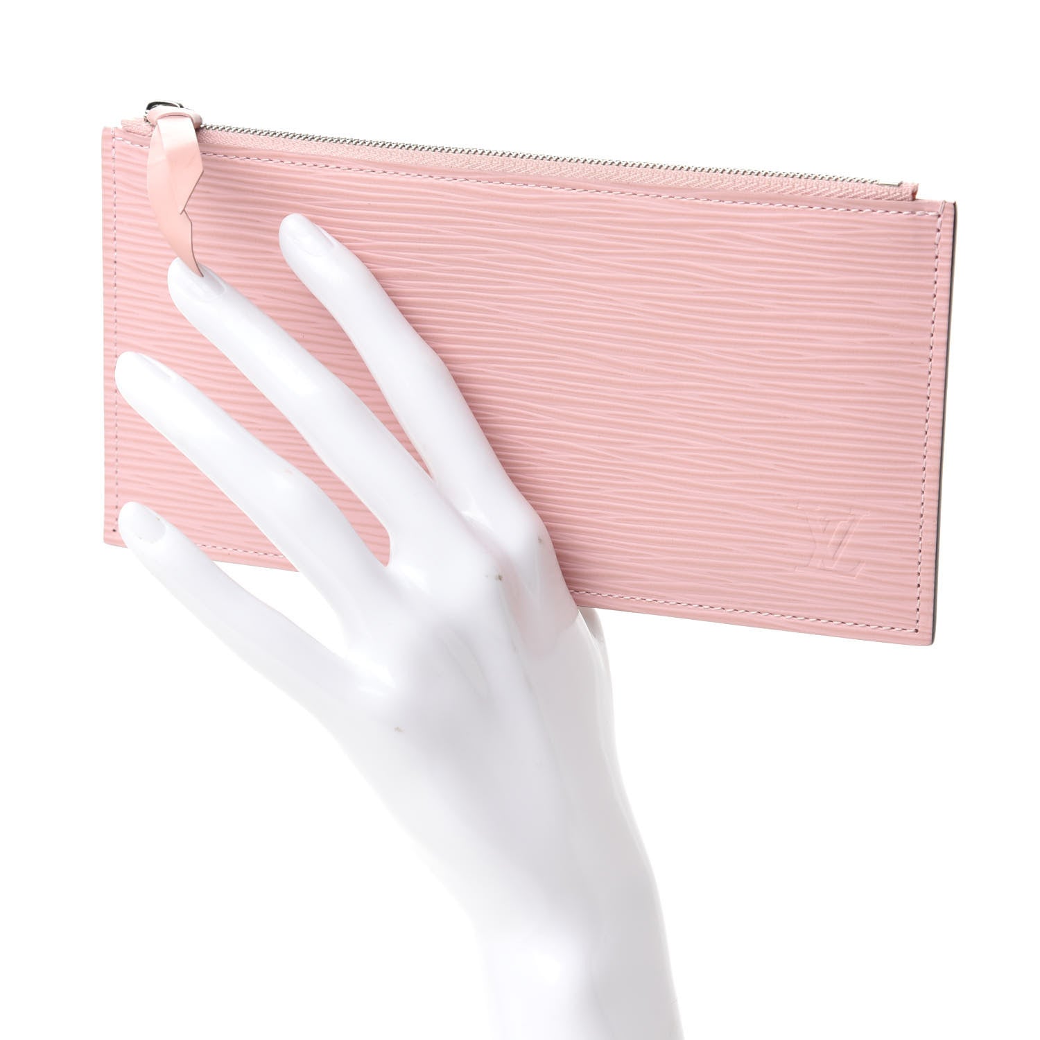 Louis Vuitton Epi Felicie Chain Wallet Zippered Insert Rose Ballerine 2 of 8