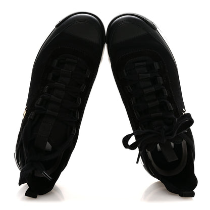 Chanel Velvet Calfskin Mixed Fibers CC Sneakers 38.5 Black 2 of 8