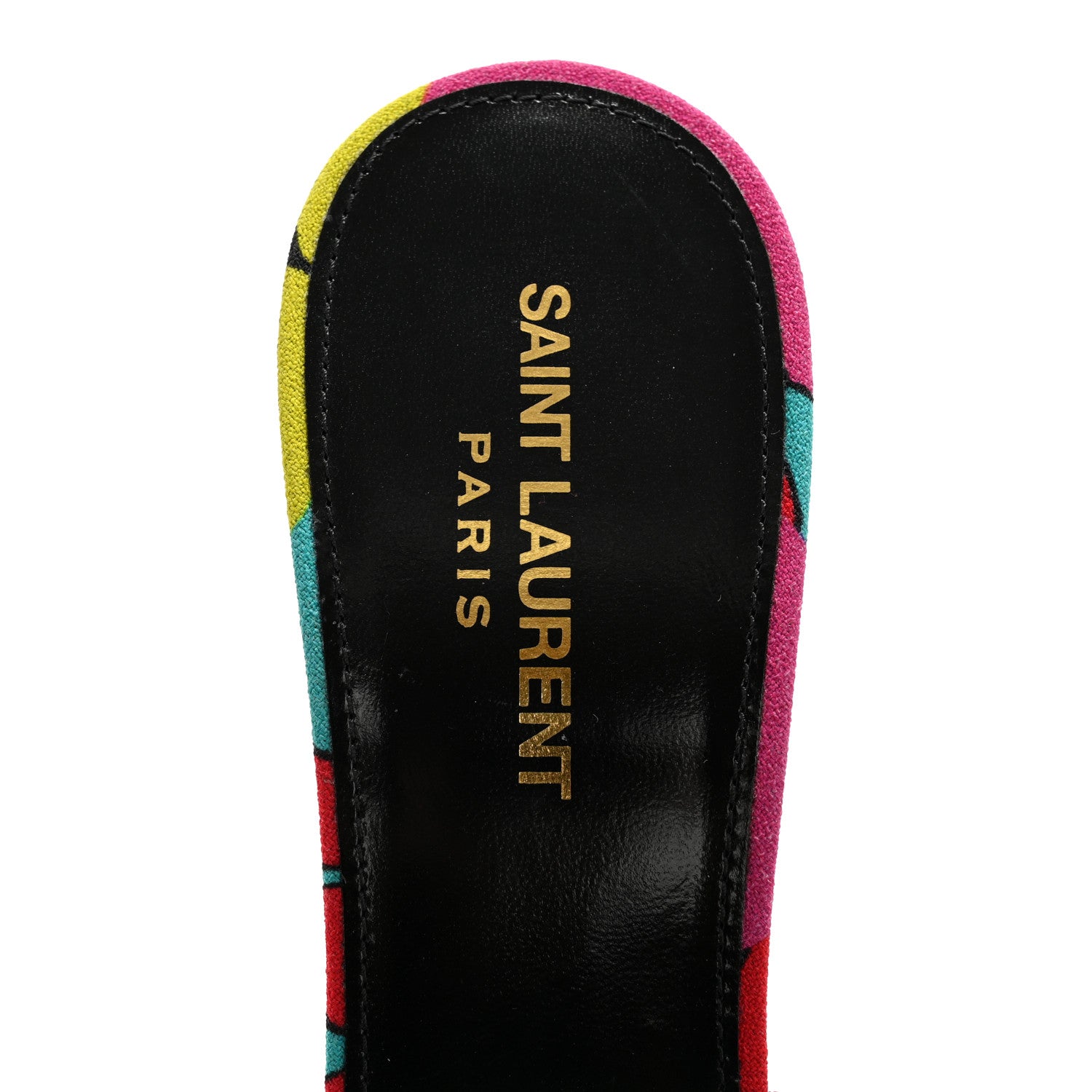Saint Laurent Transparent Ibiza Flower Gippy 95 Mule Sandals 40 Multicolor 7 of 9