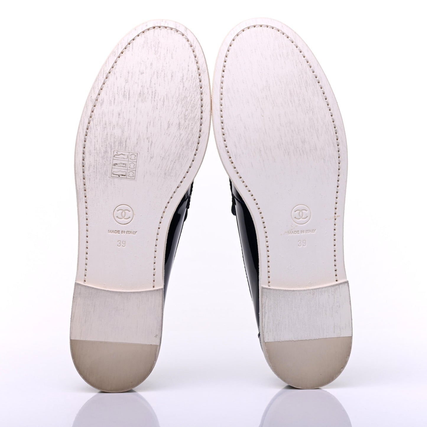 Patent CC Moccasin Loafers 39 Navy