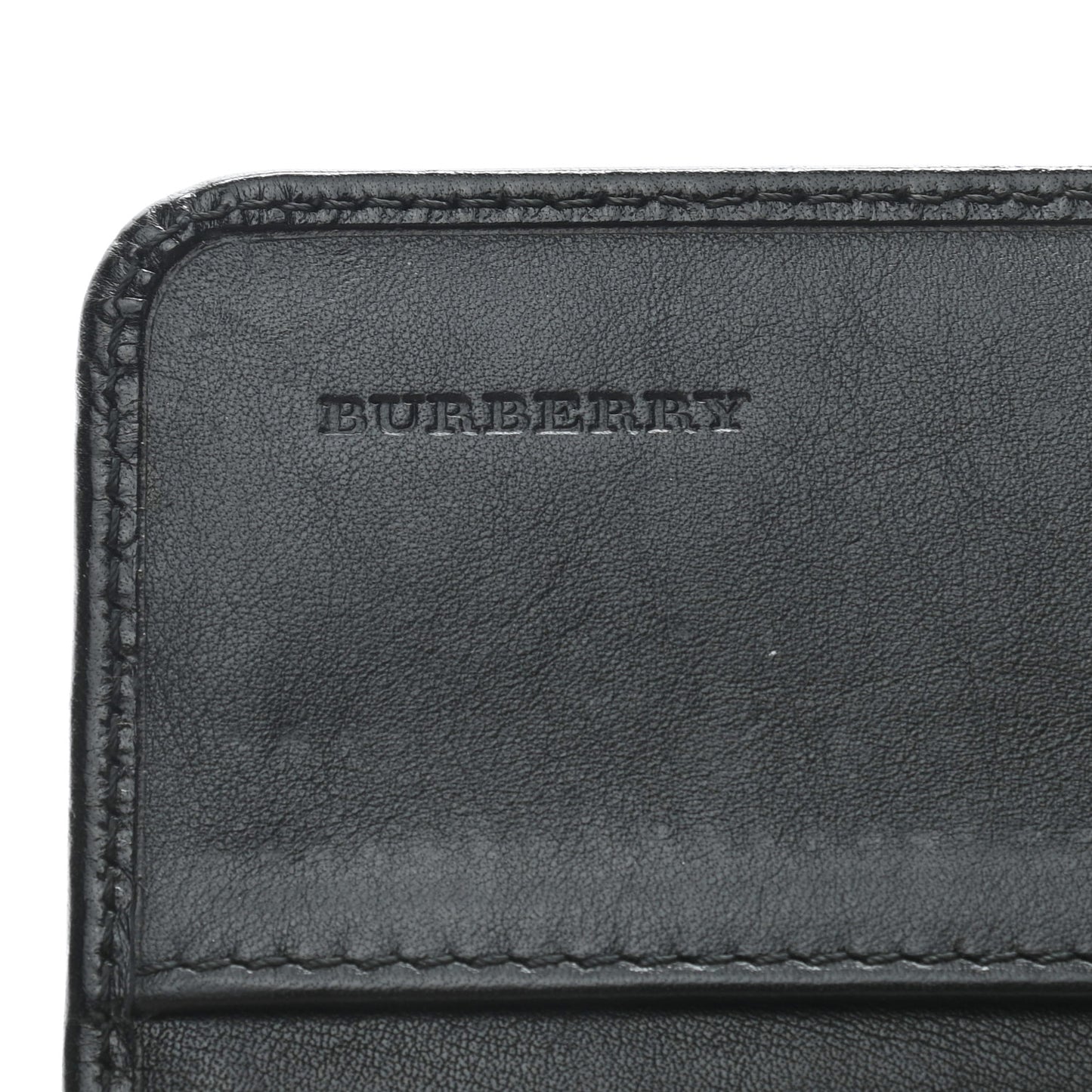 House Check Bridle Calfskin Penrose Continental Wallet Black