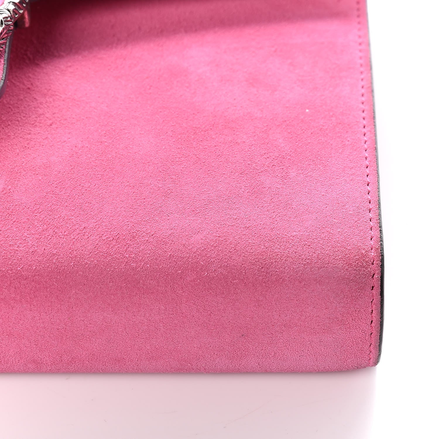 Gucci Suede Mini Dionysus Chain Wallet Pink Tropical Flower 14 of 16