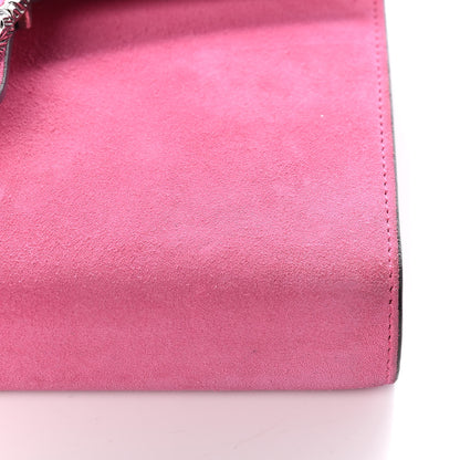 Gucci Suede Mini Dionysus Chain Wallet Pink Tropical Flower 14 of 16