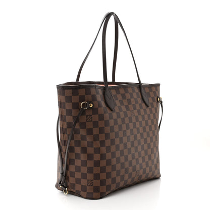 Louis Vuitton Damier Ebene Neo Neverfull MM Rose Ballerine 3 of 10