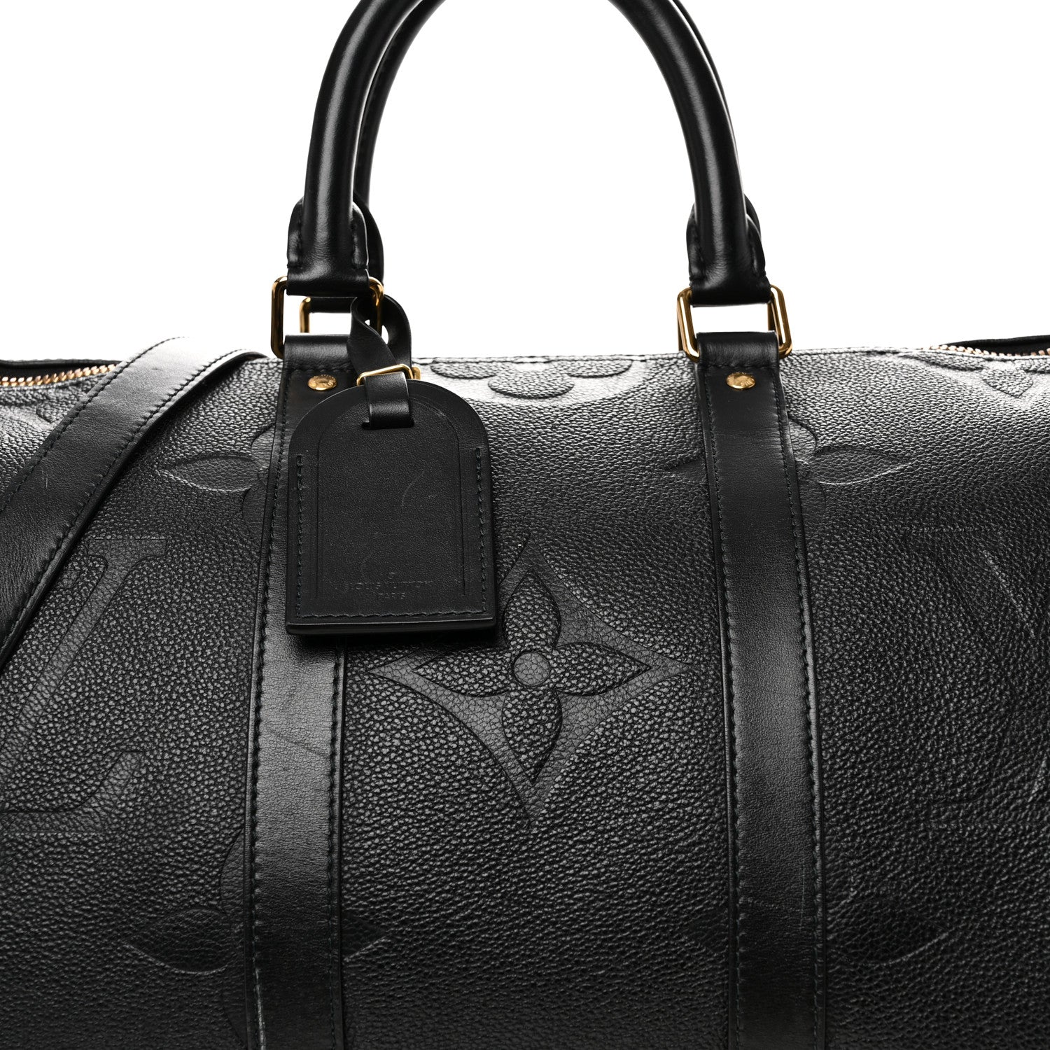 Louis Vuitton Empreinte Monogram Giant Keepall Bandouliere 45 Black 6 of 13
