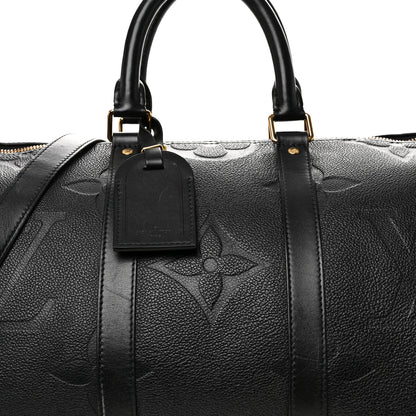 Louis Vuitton Empreinte Monogram Giant Keepall Bandouliere 45 Black 6 of 13