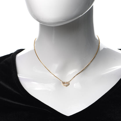 Cartier 18K Yellow Gold Diamond Hearts And Symbols Pendant Necklace 2 of 7