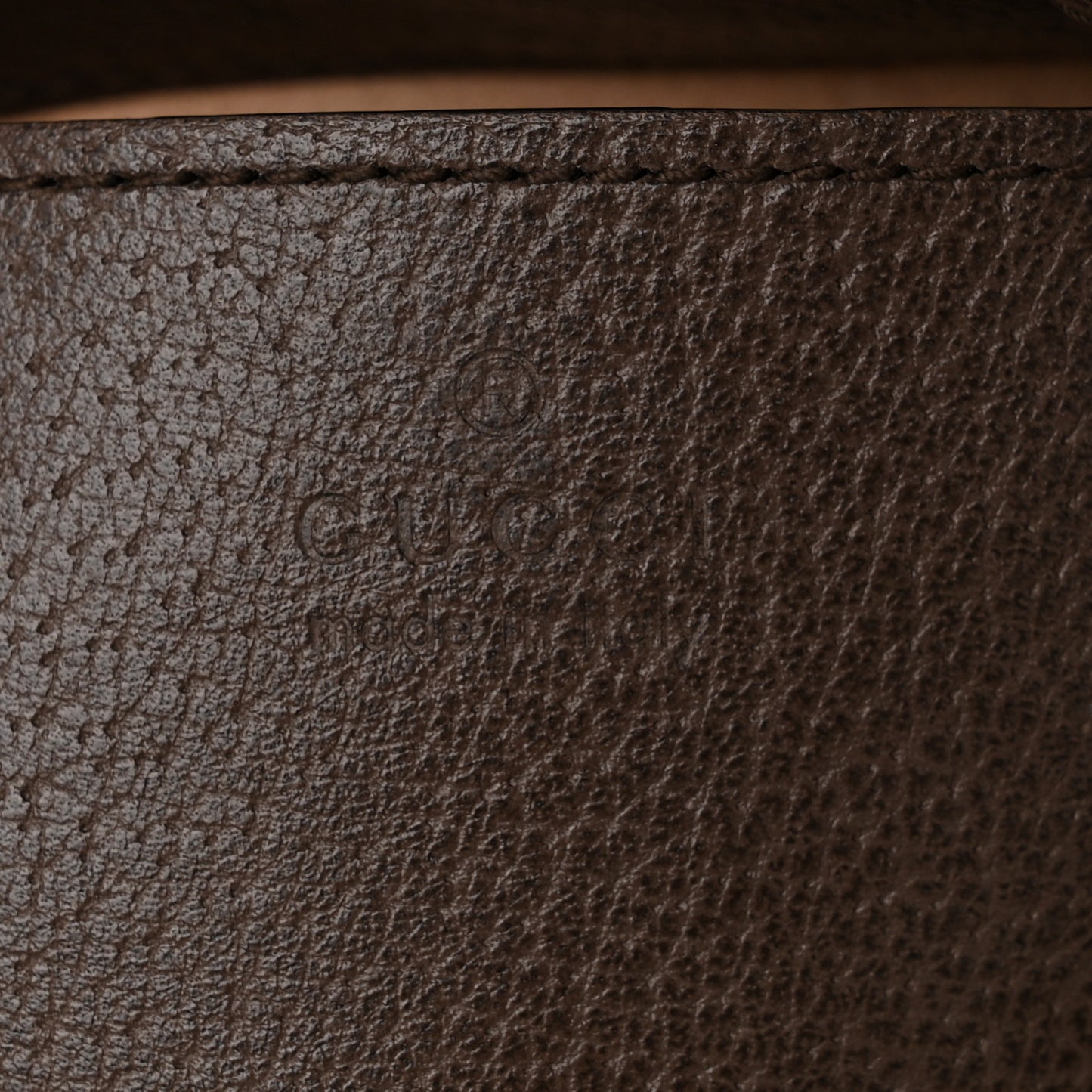 GG Supreme Monogram Web Small Ophidia Bucket Bag Brown