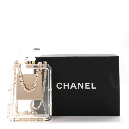 Chanel Transluscent Plexiglass Perfume Bottle Clutch 10 of 10