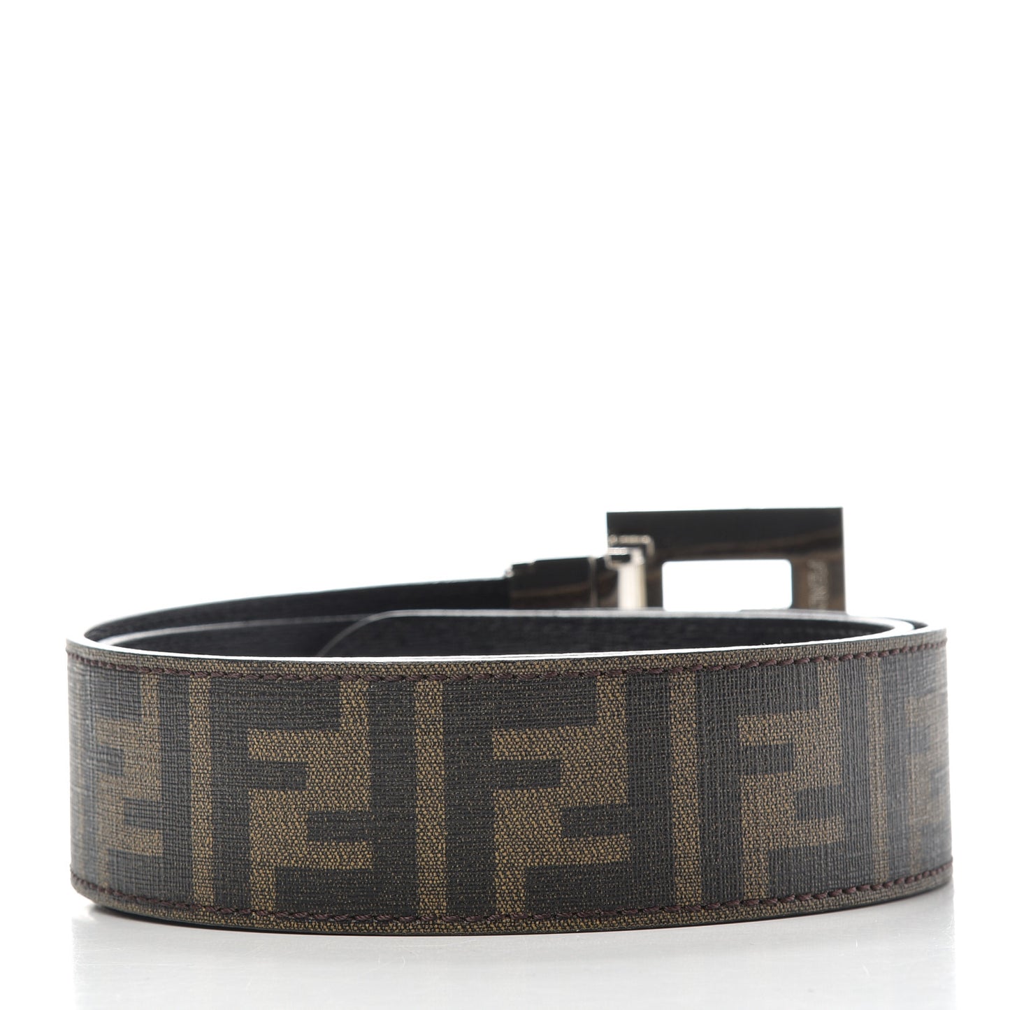 Zucca Spalmati FF Buckle Belt 95 38 Tobacco
