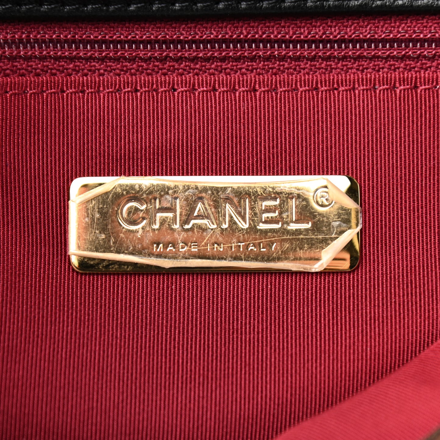 Goatskin Quilted Medium Chanel 19 Flap Black