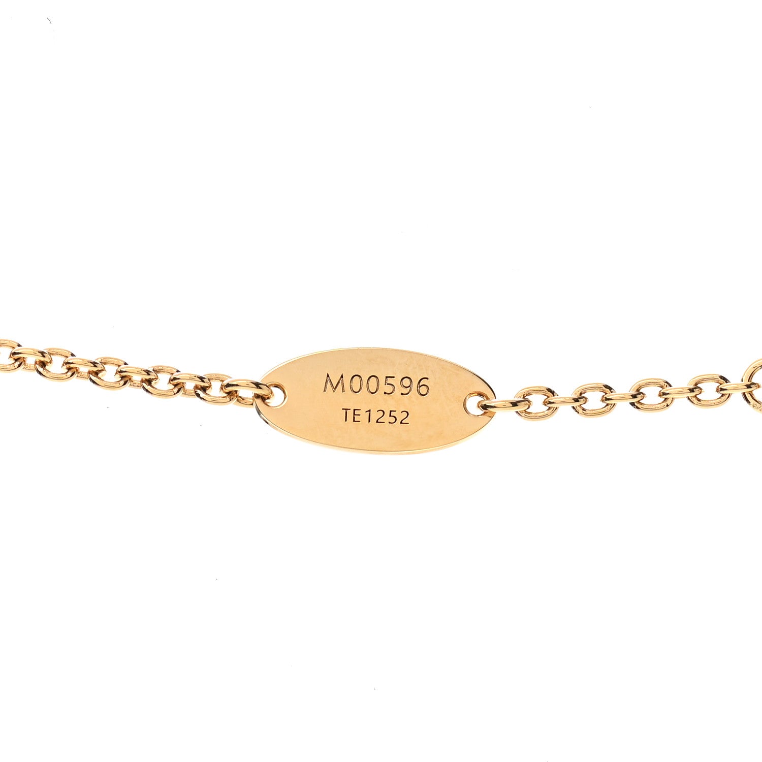 Louis Vuitton Metal Crystal LV Iconic Necklace Gold 6 of 6