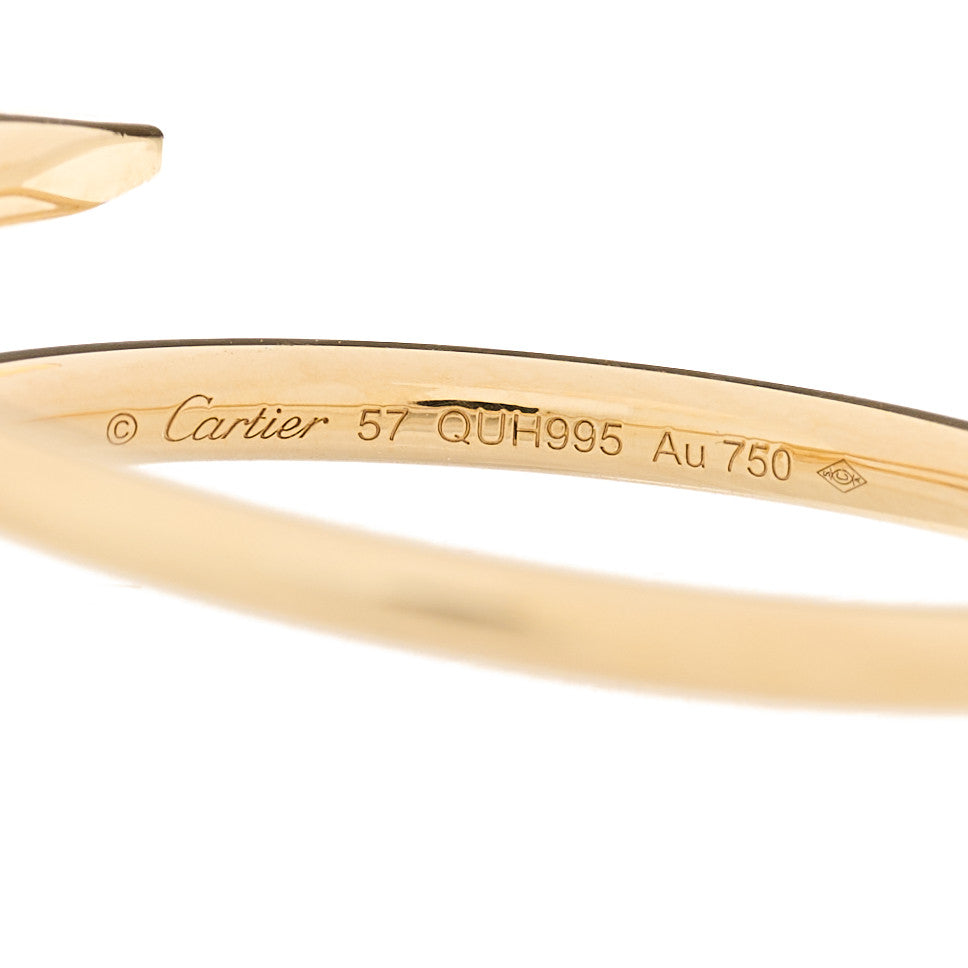 Cartier 18K Yellow Gold Small Juste Un Clou Ring 57 8 4 of 5