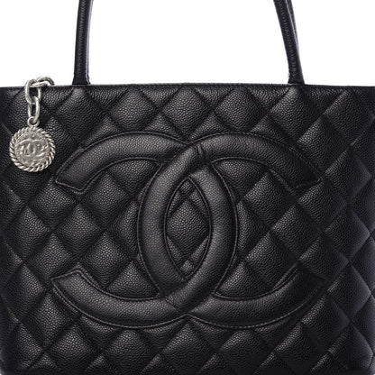 Chanel Caviar Quilted Medallion Tote Black 16 of 16