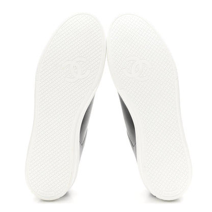 Chanel Calfskin CC Womens Sneakers 40 Black 6 of 9