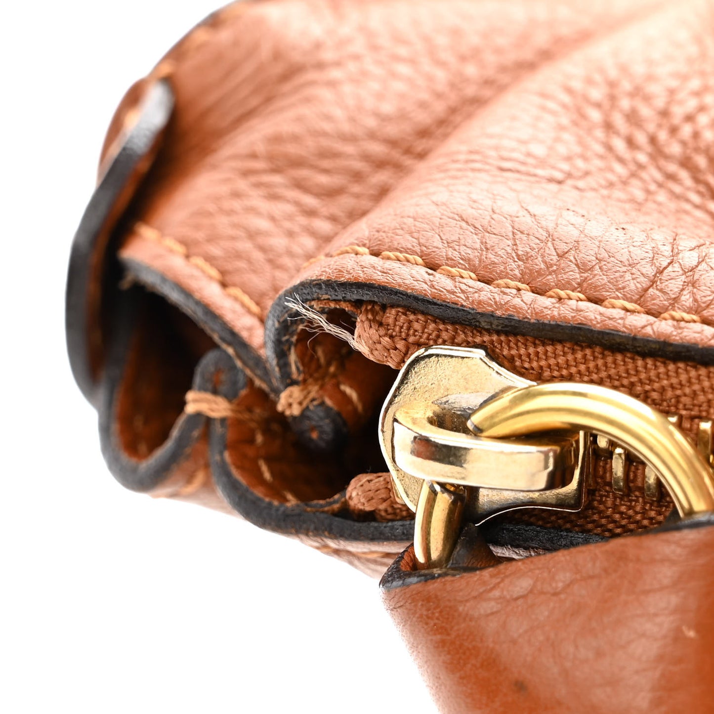 Calfskin Large Marcie Satchel Tan